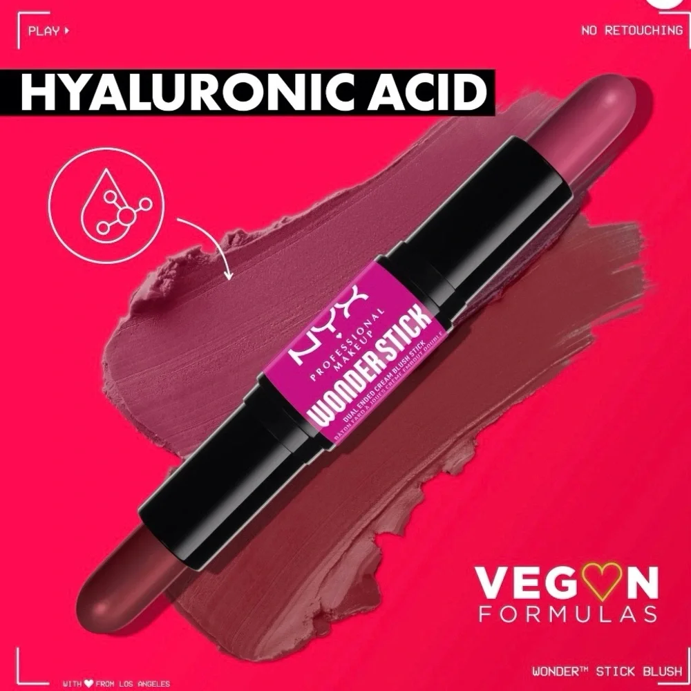 NYX PROFESSIONAL MAKEUP Wonder Stick Blush- Coral/Deep Peach WSB03